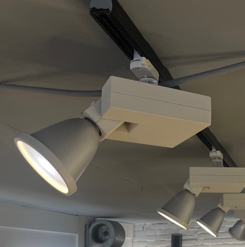 3 fase rail spot, Huis en Inrichting, Lampen | Spots, Kunststof, Gebruikt, Overige lichtbronnen, Overige fittingen