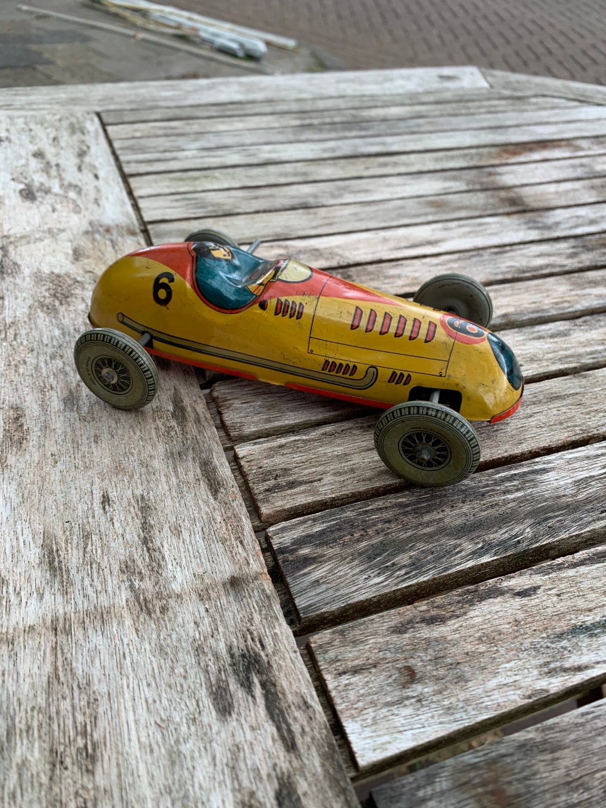 vintage blikken speelgoedauto, mogelijk Mettoy (VK) of Marx, Antiek en Kunst, Antiek | Speelgoed, Verzenden