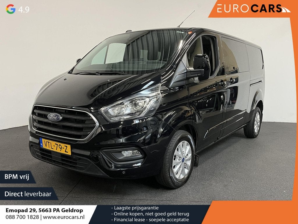 Ford Transit Custom 300 2.0 TDCI L2H1 Limited Dubbele cabine, Stof, Euro 6, 4 cilinders, 129 pk