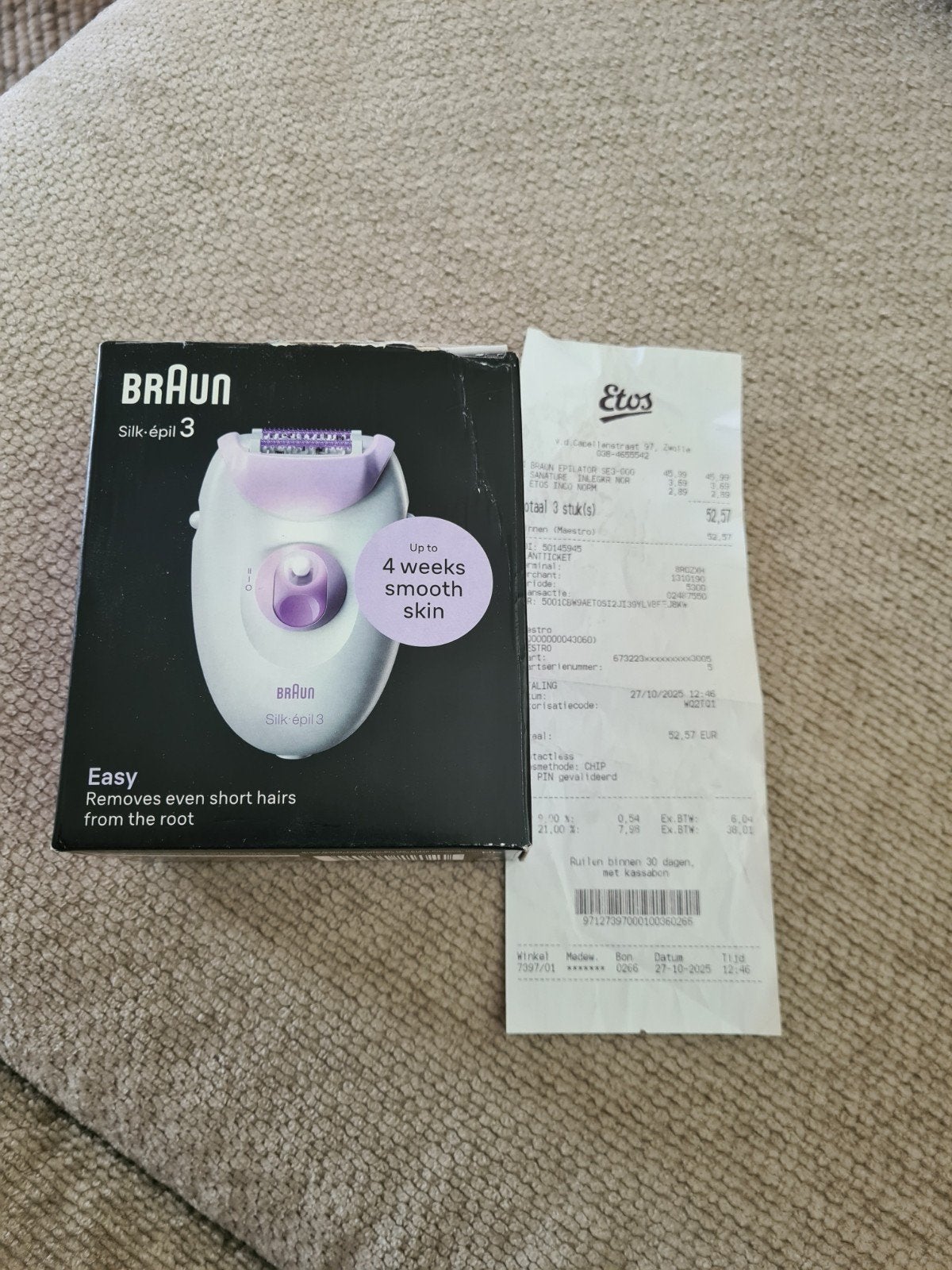 Braun epileerapparaat, nieuw!, Ophalen, Nieuw