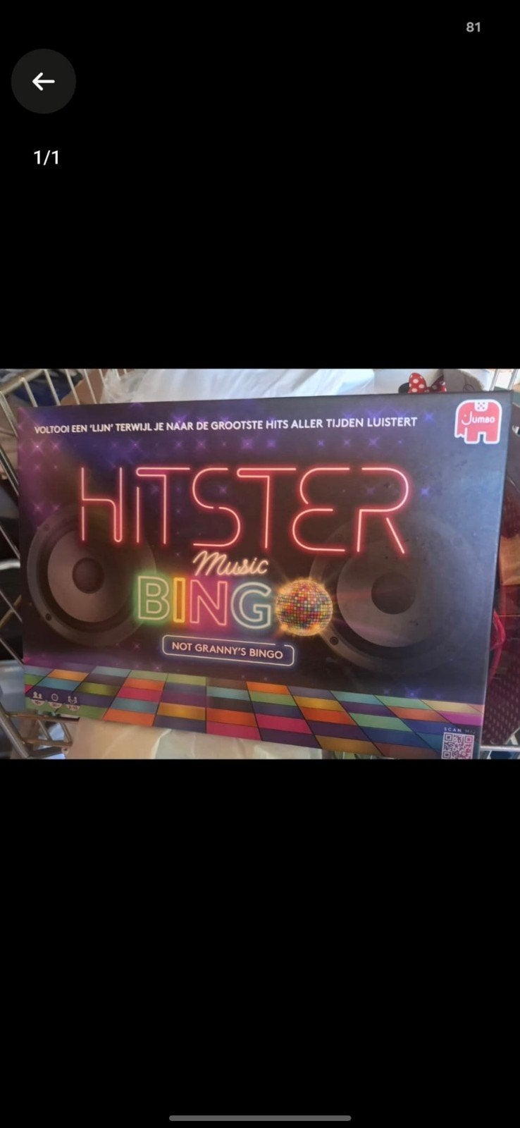 Hitster Music Bingo - Het ultieme muziekspel!, Vijf spelers of meer, Ophalen of Verzenden, Nieuw, Jumbo