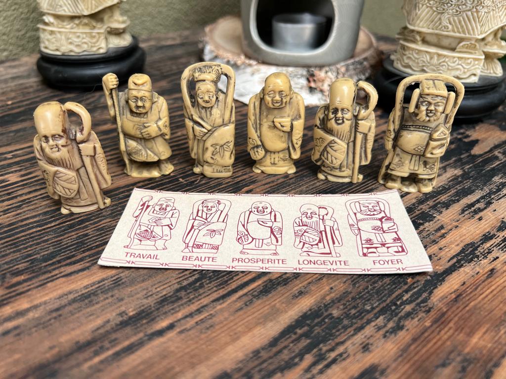 Chinese geluks poppetjes chinees aziatisch set, Ophalen of Verzenden