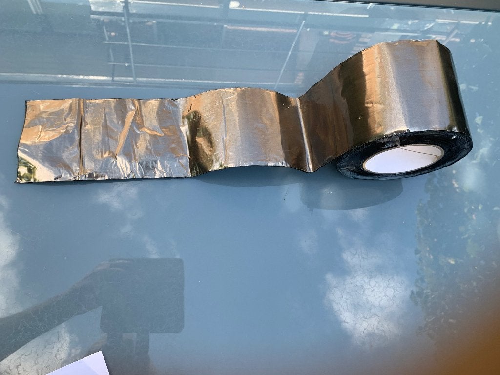 Zelfklevende Bitumen Dakreparatietape - Zwart/Zilver, Overige materialen, Gebruikt, Zwart, Overige typen