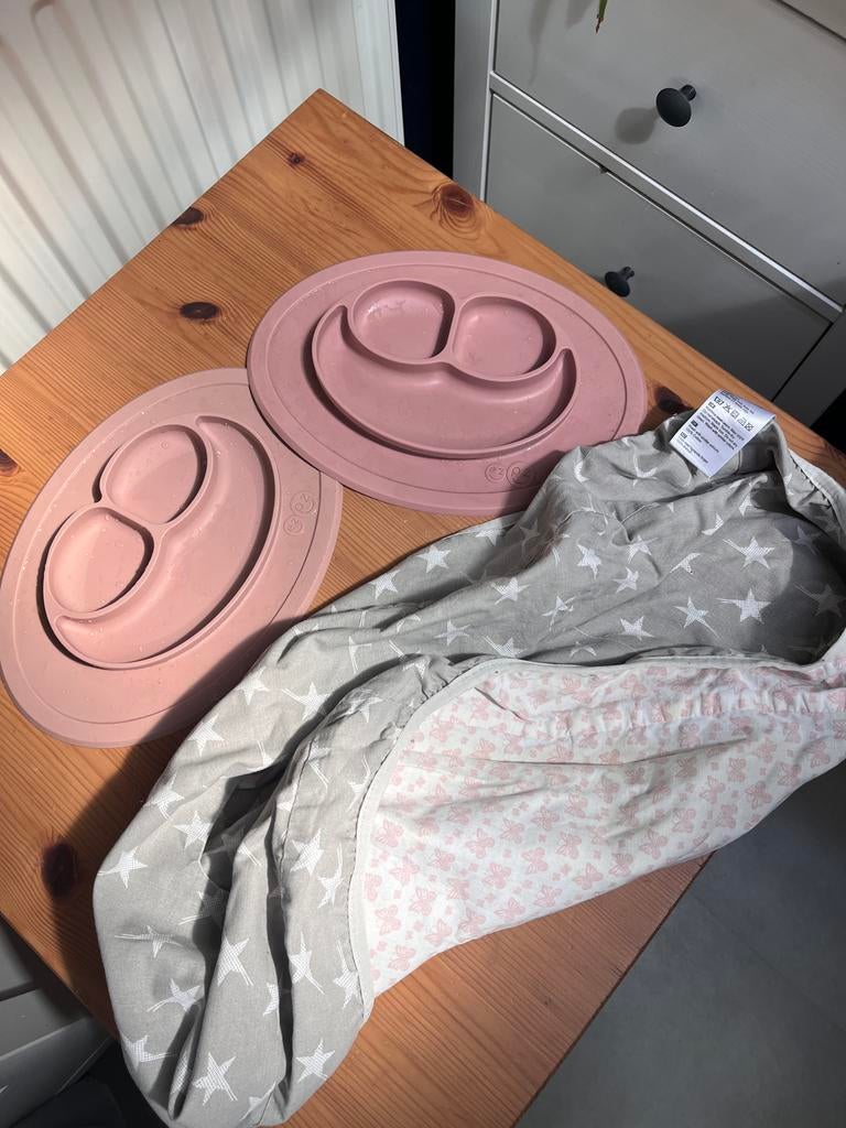 Baby eetset: 2 siliconen ezpz borden, Ophalen of Verzenden, Zo goed als nieuw, Overige typen