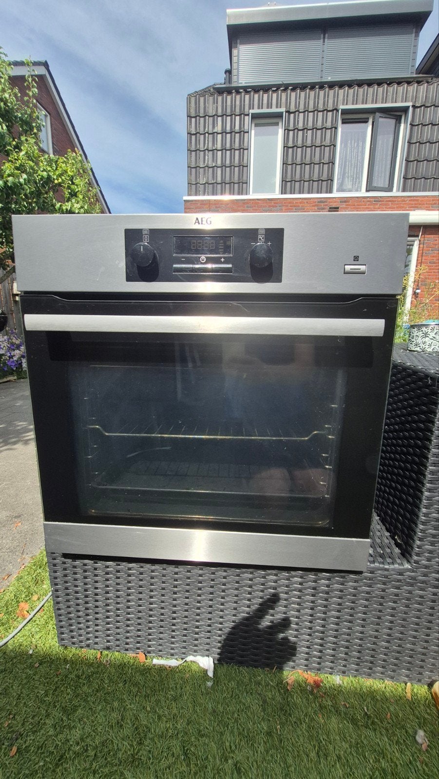 AEG inbouw oven, Witgoed en Apparatuur, Ovens, Ophalen, Gebruikt, Heteluchtoven, Inbouw