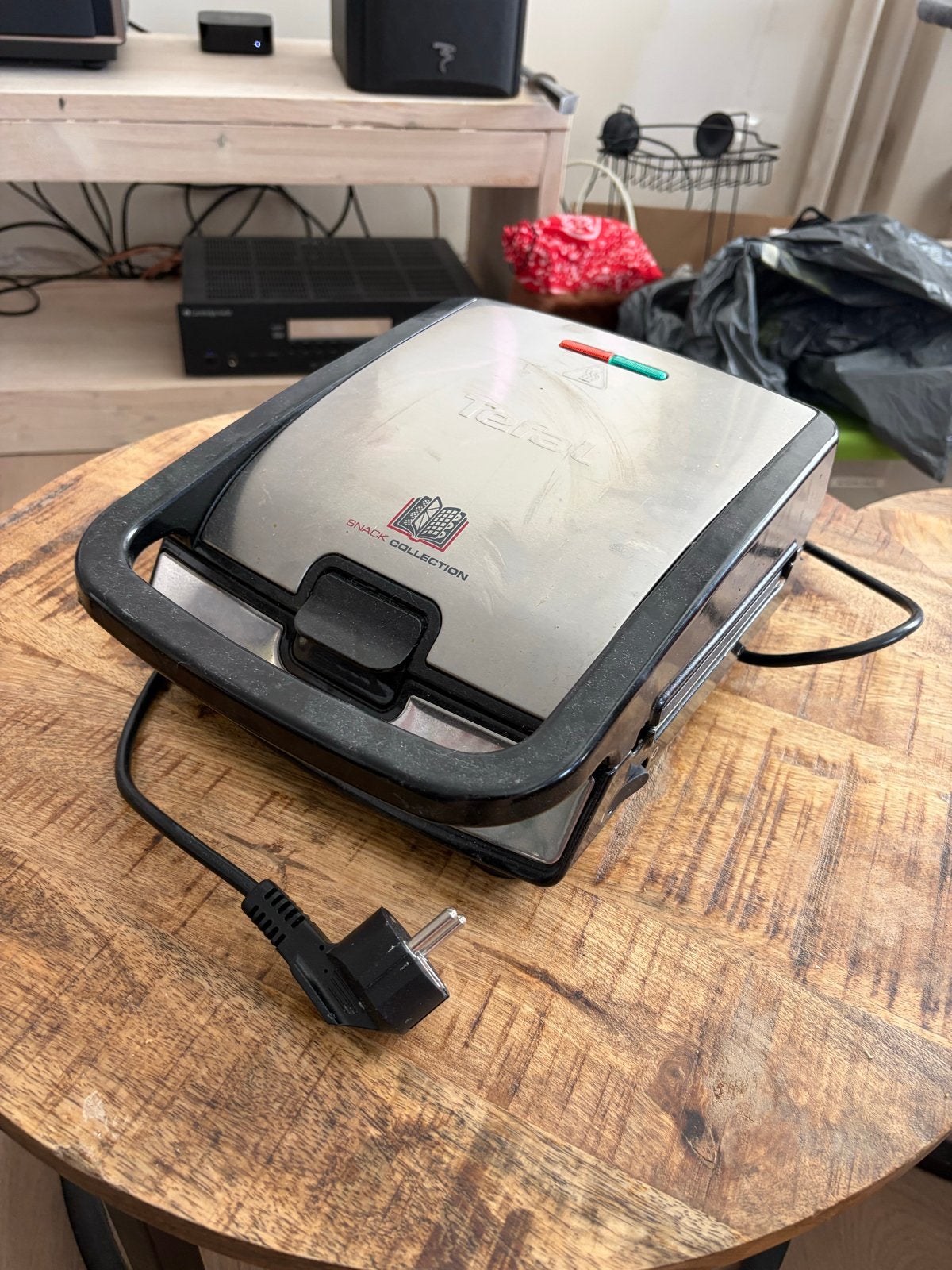 Tefal sandwichmaker/wafelijzer/grill met extra platen, Witgoed en Apparatuur, Contactgrills, Ophalen, Uitneembare platen, Gebruikt