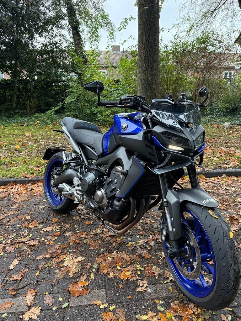 Yamaha MT-09 2018 - ICON BLUE - Dominator R Systeem, Sportuitlaat, Motorrijbewijs A, Gebruikt, 3 cilinders
