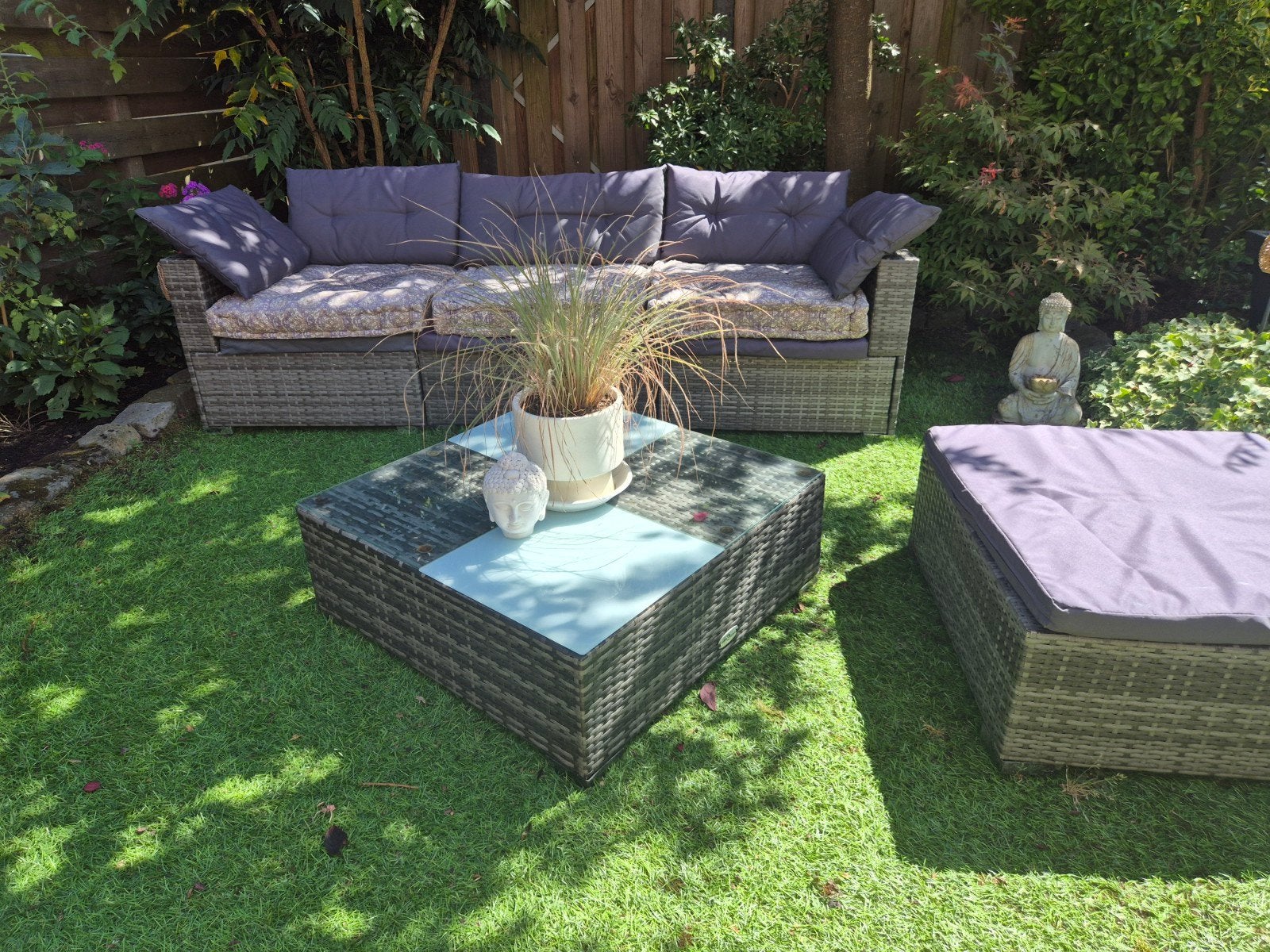 Mooie Loungeset compleet, Ophalen, 3 zitplaatsen, Zo goed als nieuw, Loungeset
