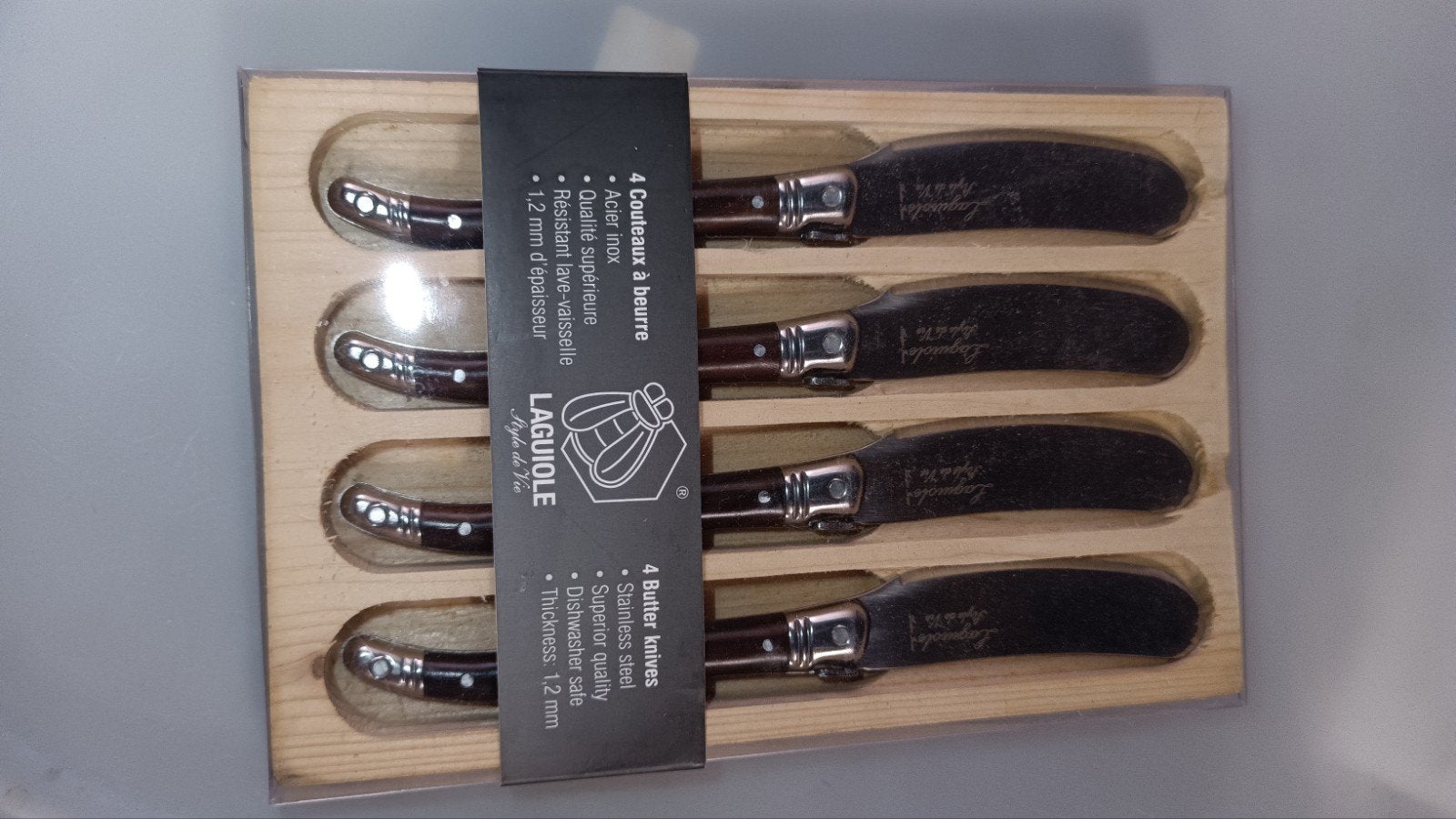 Nieuwe Laguiole Style de Vie botermesjes set (4 stuks), Ophalen of Verzenden