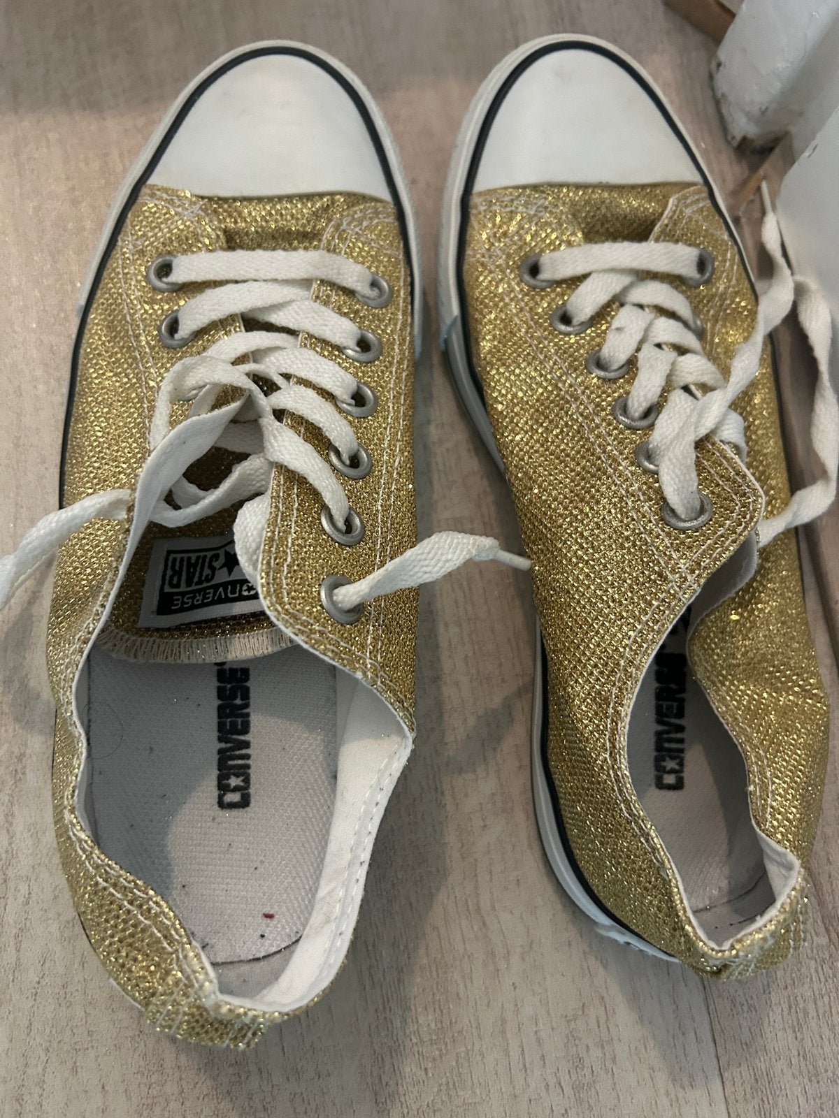 Gouden Converse All Star Sneakers, Nieuw, Maat 39, Ophalen, Overige kleuren, Nieuw, Sneakers of Gympen