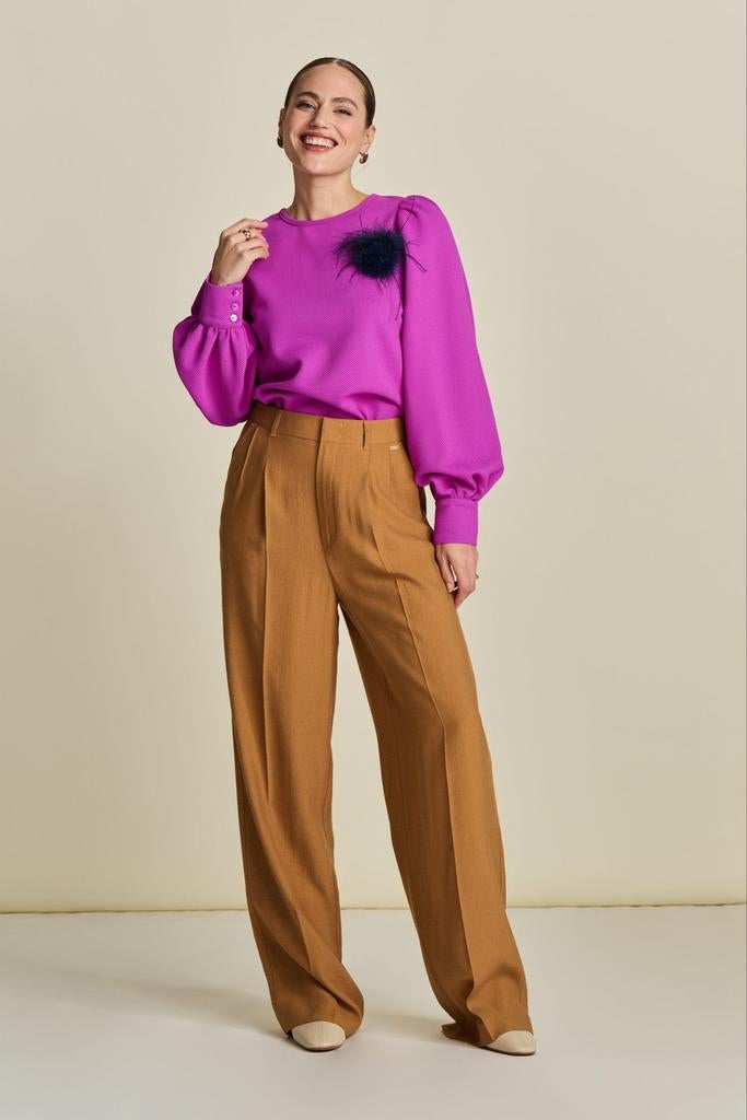 Pom amsterdam sugar brown pantalon nieuw, Kleding | Dames, Broeken en Pantalons, Nieuw, Maat 36 (S), Bruin, Lang, Ophalen of Verzenden