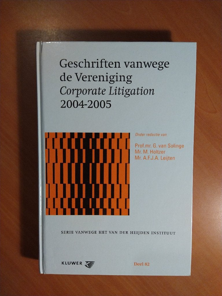 Geschriften van de Vereniging Corporate Litigation 2004-2005, Ophalen of Verzenden, Zo goed als nieuw, Sociale wetenschap