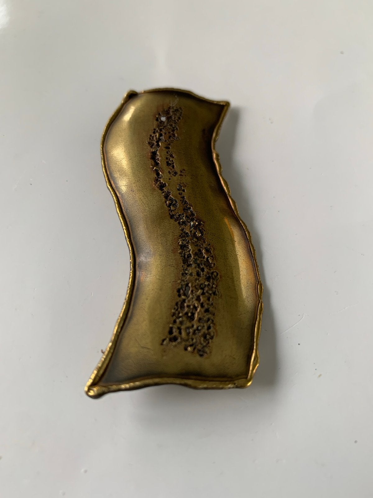 Nieuwe Koperen Broche - Uniek Design, Sieraden, Tassen en Uiterlijk, Broches, 4 tot 7 cm, Koper, Bruin, Nieuw