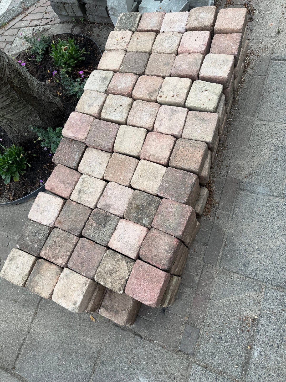 Gratis tuinstenen (trommelsteen) 10x10x6cm - Haarlem, Tuin en Terras, Tegels en Klinkers, Gebruikt, Klinkers, Minder dan 5 m²