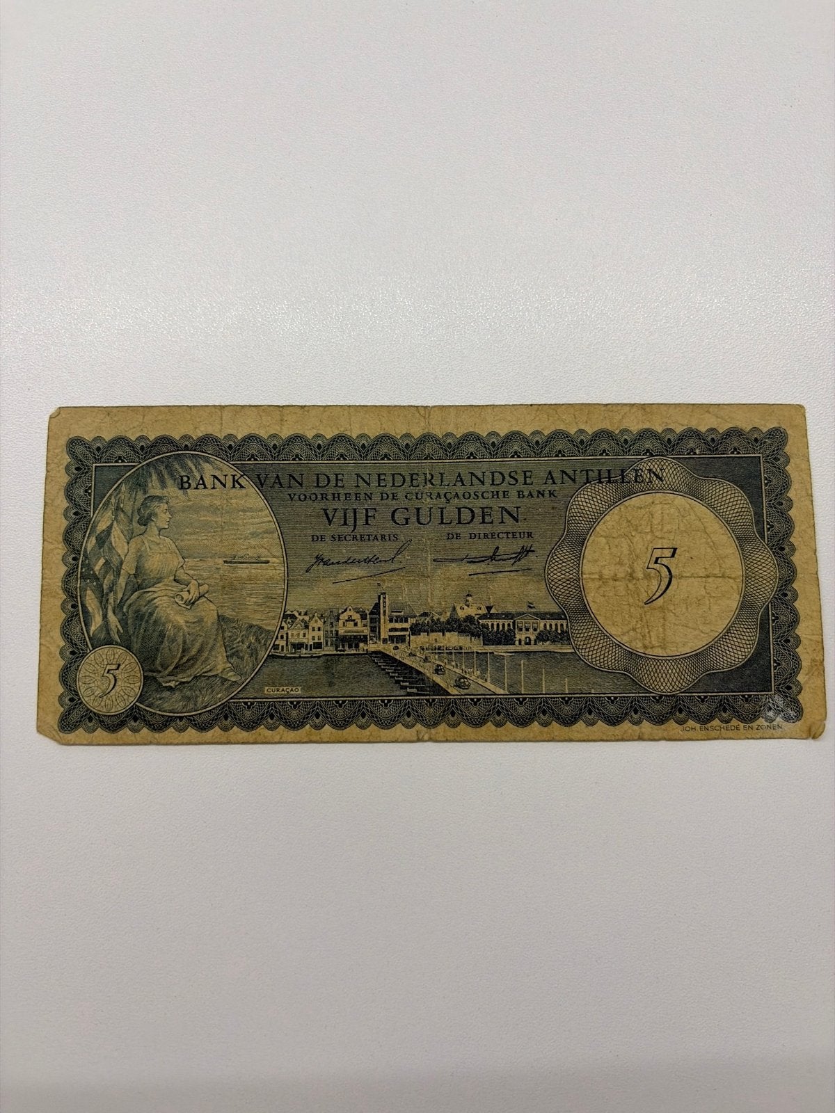 Curacao 5 gulden, Ophalen of Verzenden