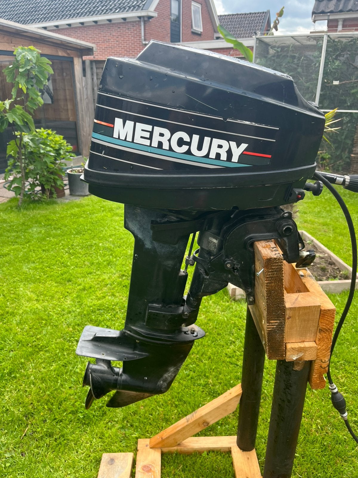 Mercury 9.9 PK buitenboordmotor (2 takt), Watersport en Boten, Ophalen of Verzenden, Zo goed als nieuw