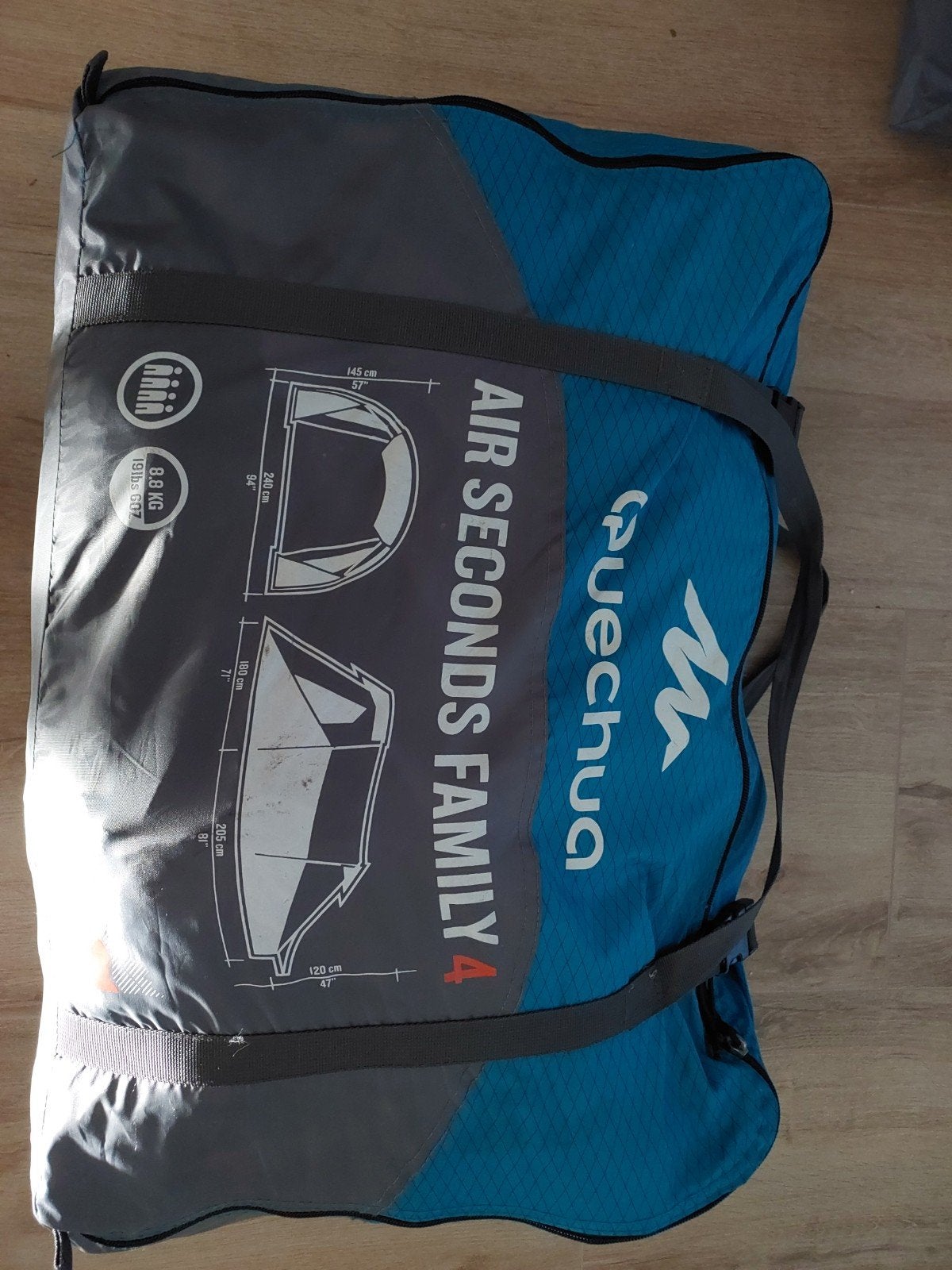 Quechua Air Seconds Family 4 opblaasbare tent, Caravans en Kamperen, Tenten, Ophalen of Verzenden