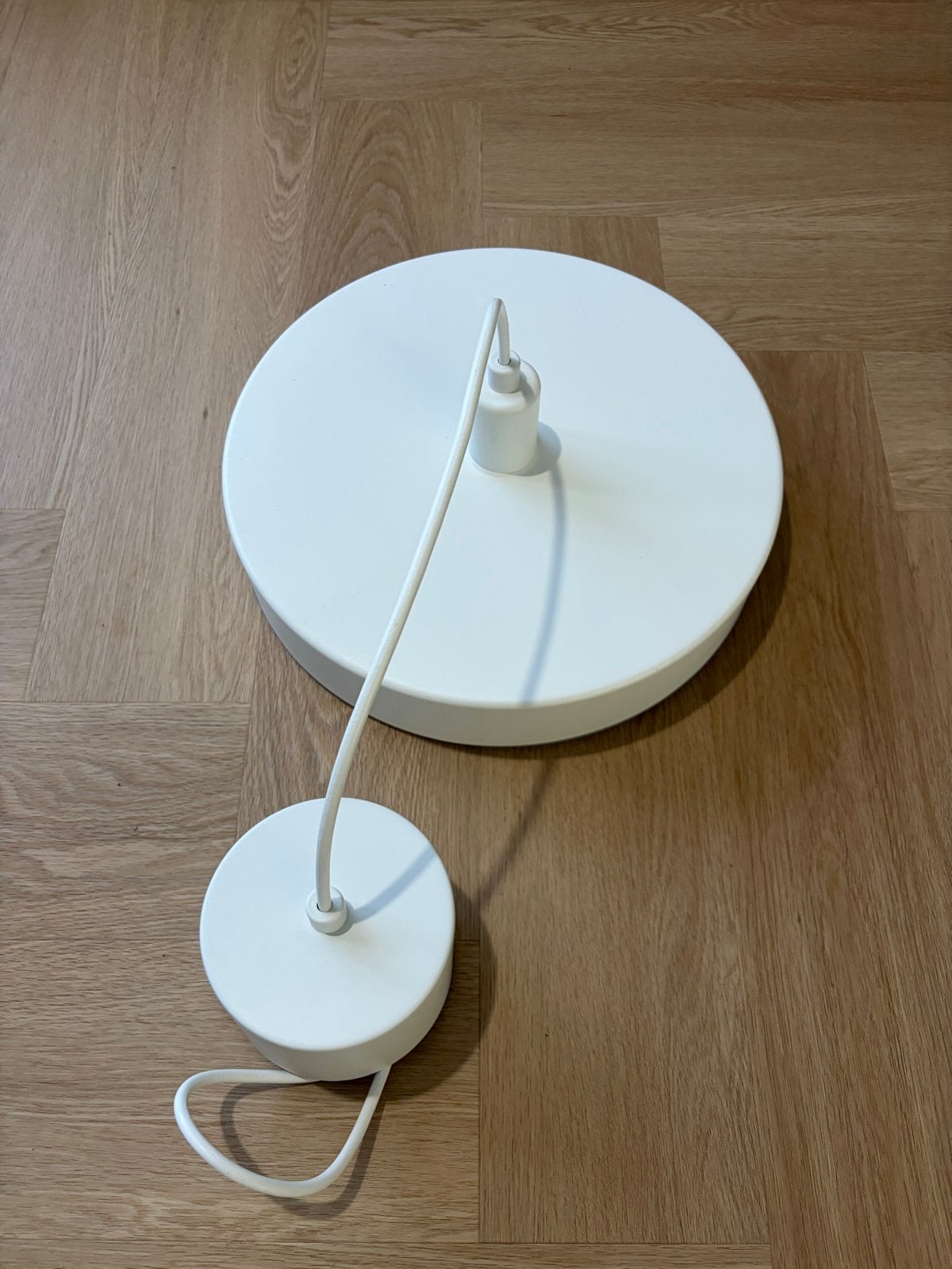 IKEA Nymåne hanglamp - Wit, modern design, Ophalen of Verzenden, Zo goed als nieuw, Metaal, E27 (groot)