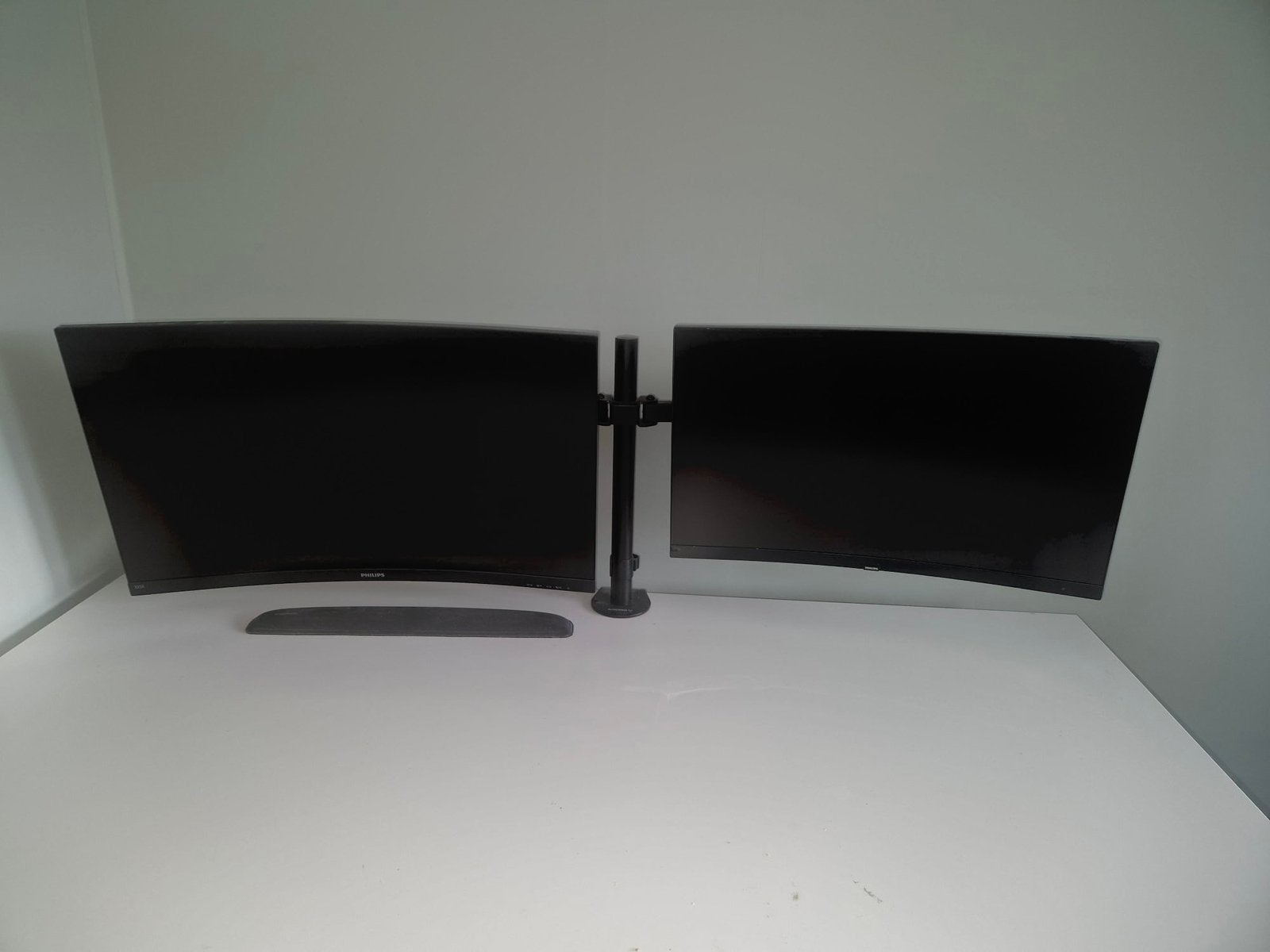 2 prachtige monitor schermen incl. arm (philips curved), Computers en Software, 3 tot 5 ms, DisplayPort, Curved, Ophalen of Verzenden