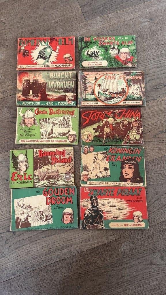 15 oude strips Eric de Noorman, Gelezen, Europa, Ophalen of Verzenden, Meerdere comics