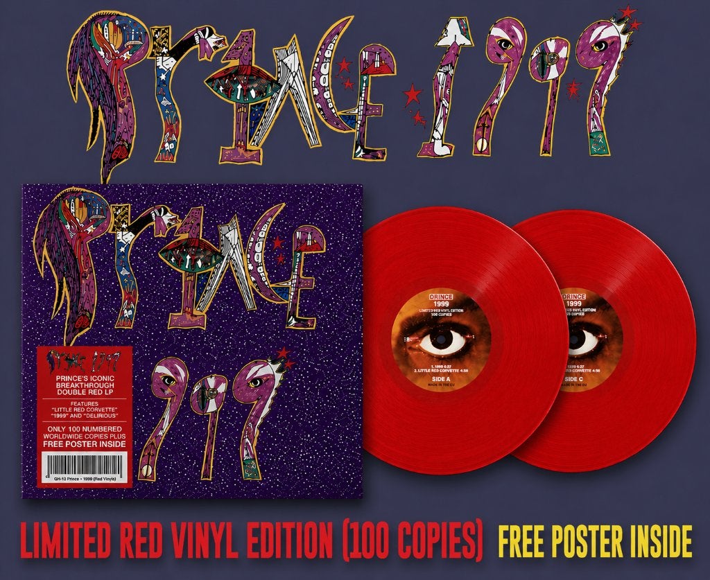 Prince-1999 Red Vinyl 2LP (Special Numbered 100 Copies Only), LP, Inclusief poster, 12 inch, Nieuw in verpakking