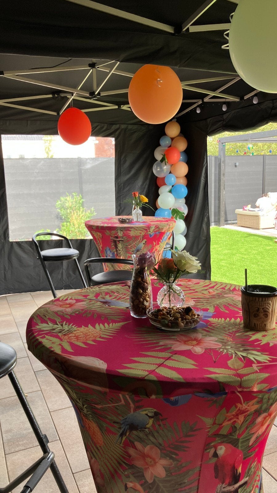 Partytent 3x4,50 pakket 4 te huur, Ophalen of Verzenden