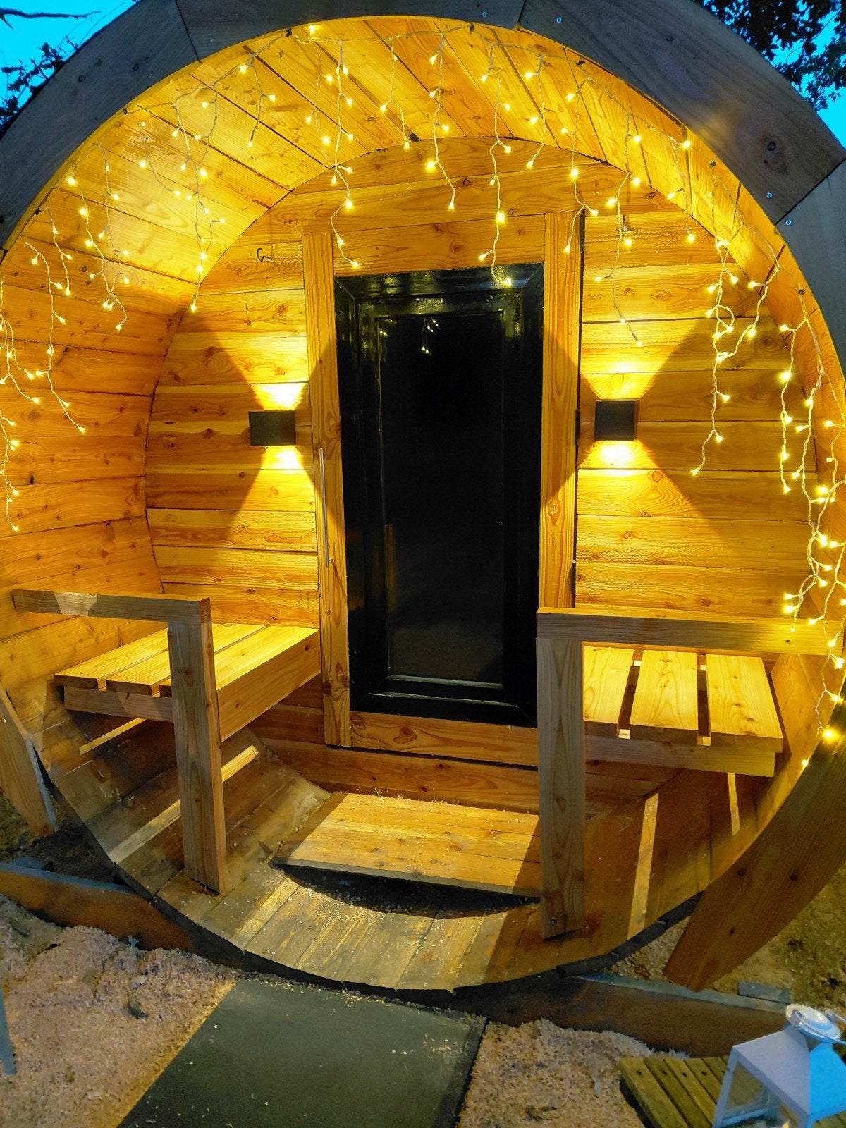 Barrelsauna | ligsauna | buitensauna I barrel | Ø216x282 cm, Ophalen of Verzenden, Nieuw, Fins of Traditioneel, Complete sauna