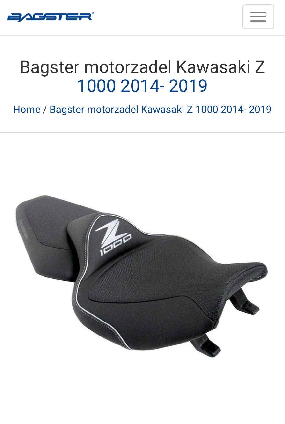 Gezocht! Kawasaki z1000 comfort zadel zoals op foto!, Ophalen of Verzenden
