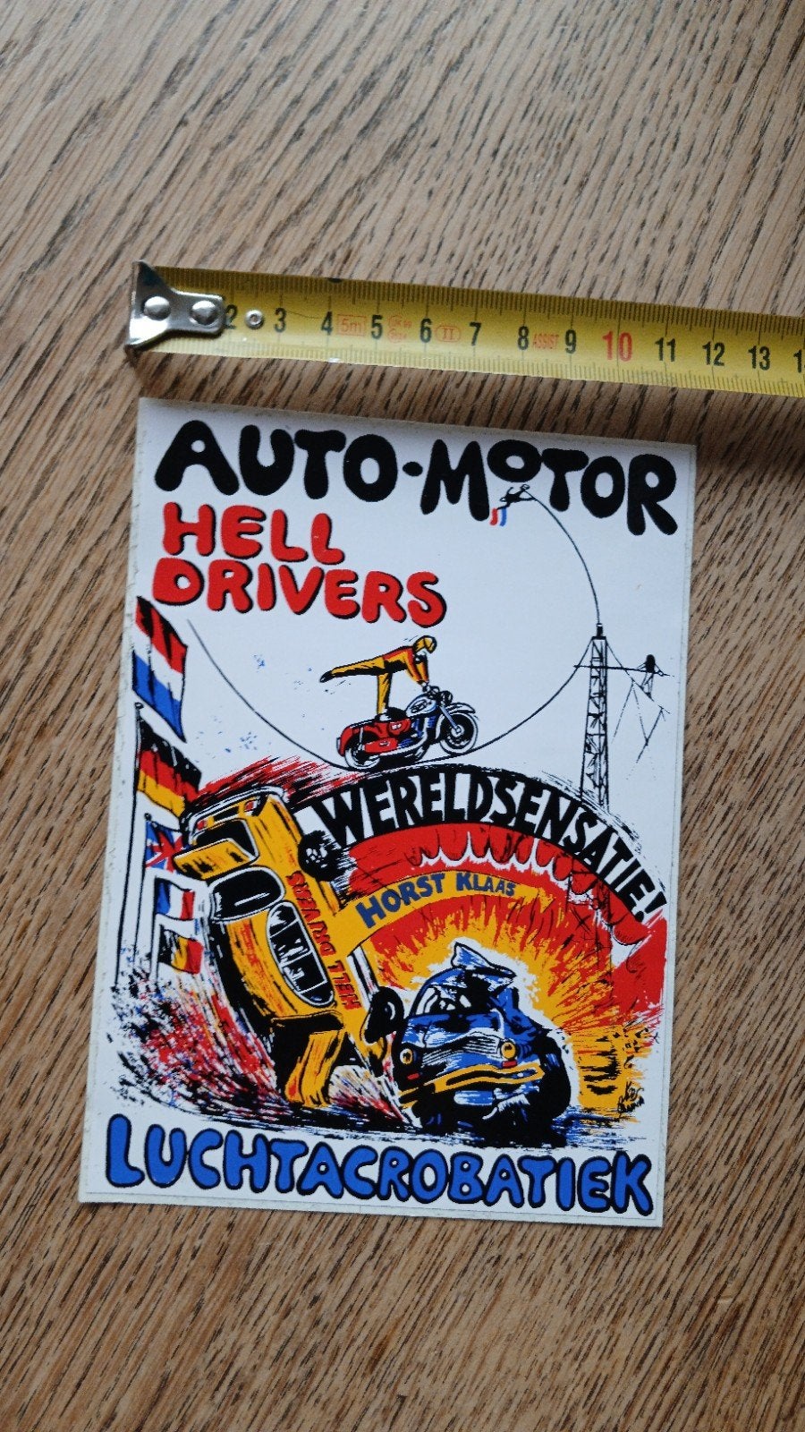 Sticker Hell Drivers Stunt Cars Motor Show Horst Klaas 2, Ophalen of Verzenden, Zo goed als nieuw