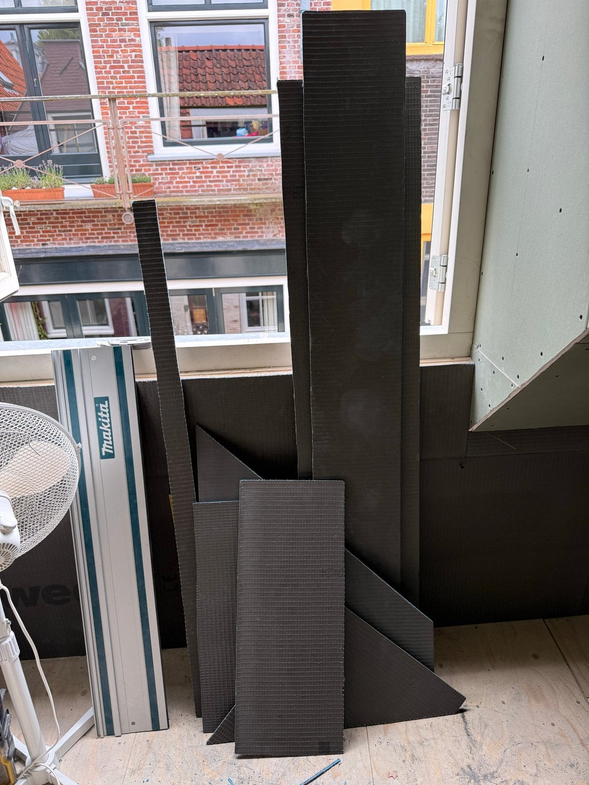 Wedi board 6mm rest stukken, Doe-het-zelf en Verbouw, Platen en Panelen, Ophalen, Gebruikt, HPL, Minder dan 20 mm