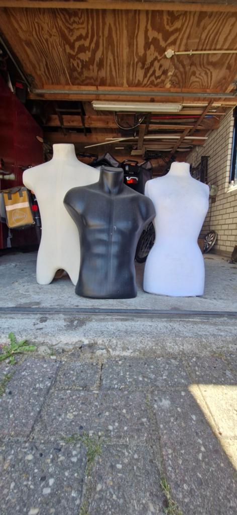 3 grote torso poppen, Ophalen, Gebruikt, Paspop