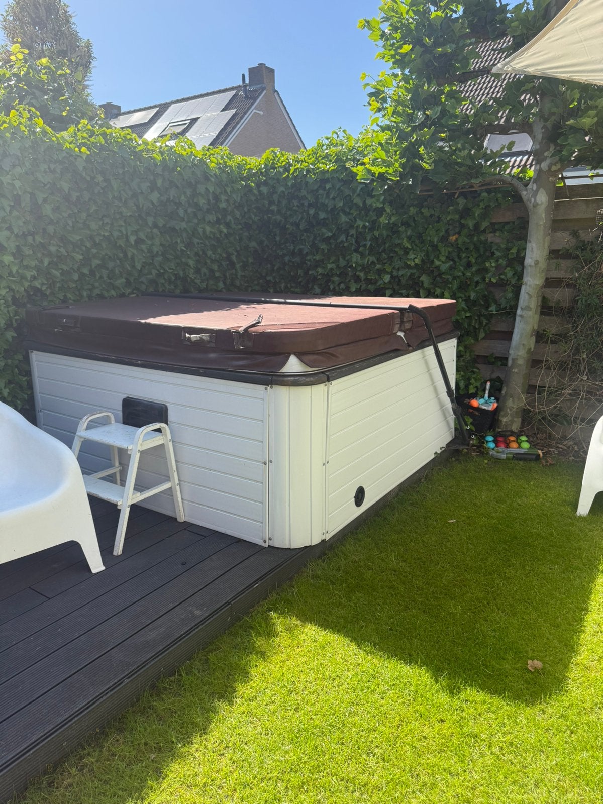 Balboa jacuzzi (warmt niet op) met cover, Tuin en Terras, Bubbelbaden en Hottubs, Ophalen, Gebruikt, Filter, Vast
