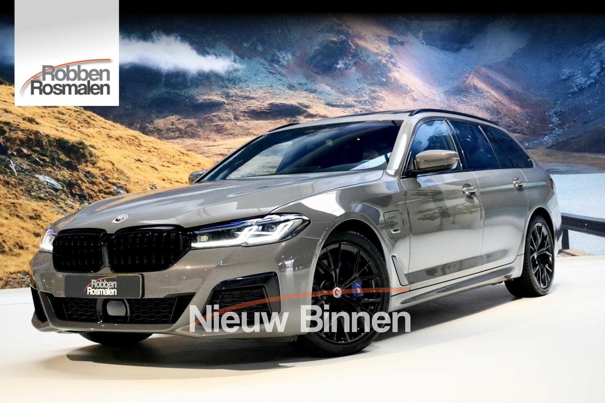 BMW 5-serie Touring 530e High Ex M Sport|HuD|PANO|BerninaGre, Auto's, 1998 cc, Achterwielaandrijving, Gebruikt, 4 cilinders