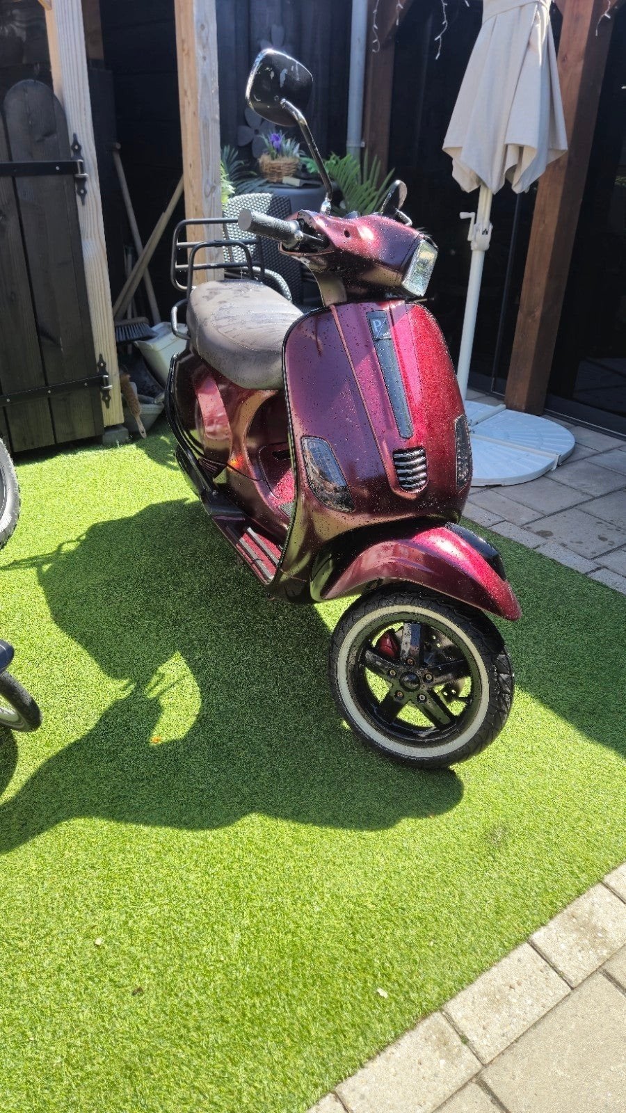 Vespa S50 4t 4v uit 2008 - Burgundy Red met Malossi vario, Fietsen en Brommers, Scooters | Vespa, Gebruikt, Vespa S, Maximaal 45 km/u