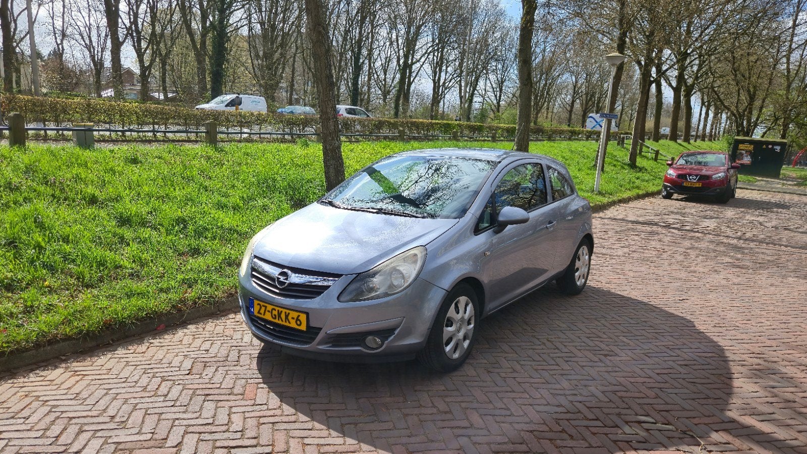 Opel Corsa 1.2 16V 3D Easytronic 2008 Grijs, Auto's, 450 kg, 40 €/maand, 1229 cc, Origineel Nederlands