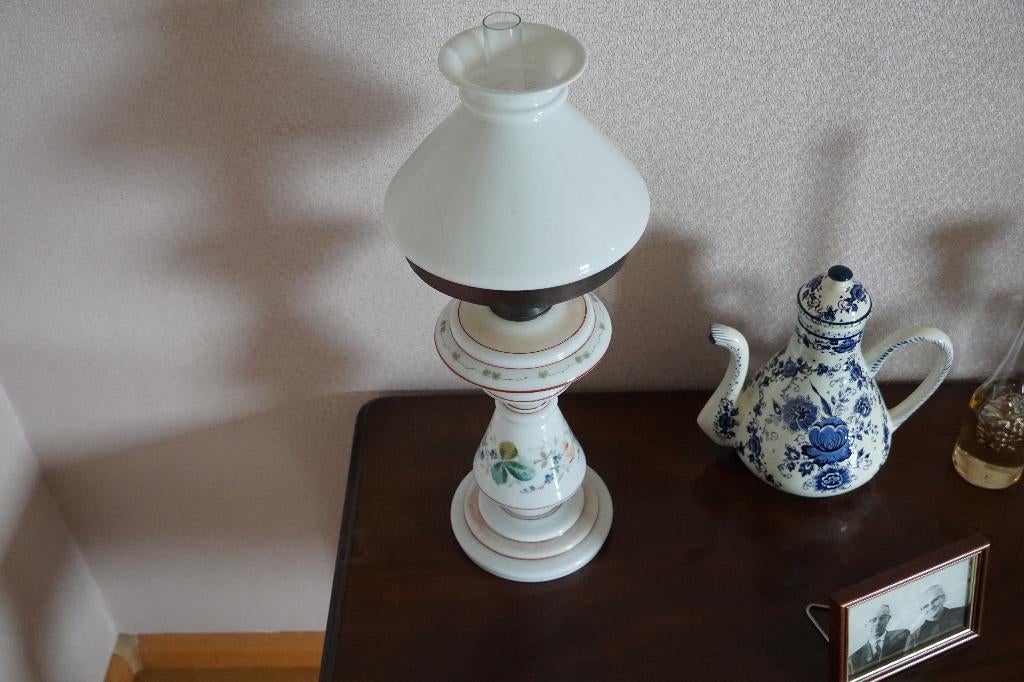 antieke lamp, Ophalen