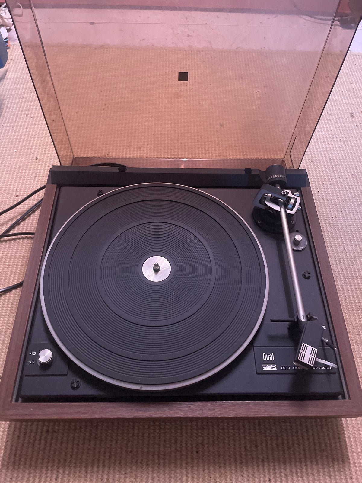 Dual CS 502-1 Platenspeler - Vintage Hifi, Ophalen of Verzenden, Gebruikt, Platenspeler, Dual