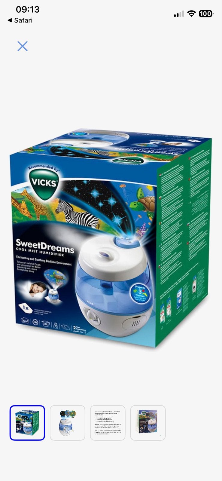 Vicks SweetDreams Luchtbevochtiger - Nieuw (zonder doos), Ophalen of Verzenden, Nieuw