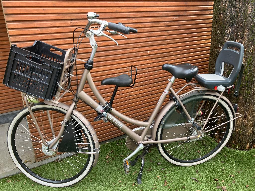 Cortina Roots Transport moederfiets + voor- en achterzitje, 2 zitjes, Mandje, Ophalen, Overige merken