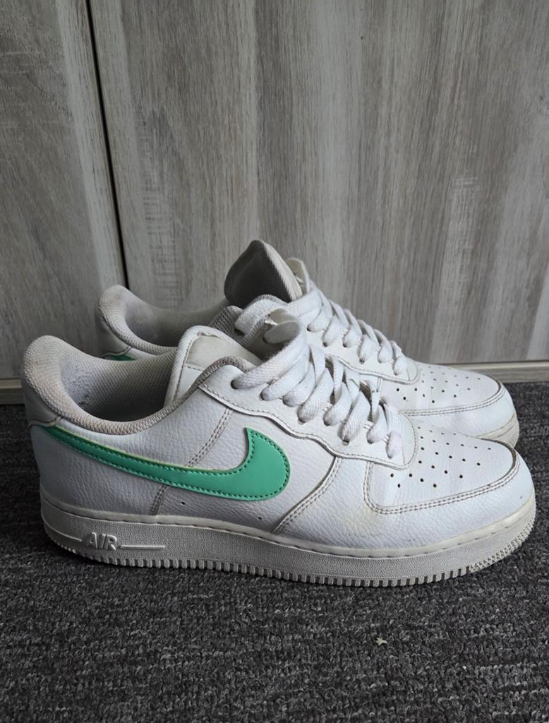 Nike air force '1 maat 42 wit en mint, Kleding | Heren, Schoenen, Wit, Ophalen of Verzenden, Gedragen, Nike air force