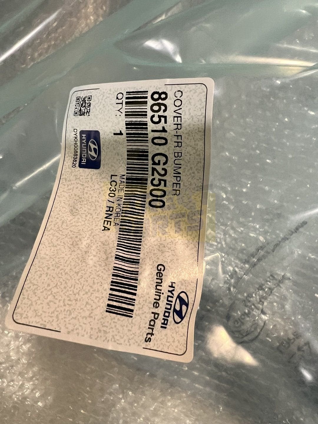 Hyundai Ioniq 9/19-8/22 voorbumper (bij PDC) (te spuiten) Or, -, Voor, -, Nieuw