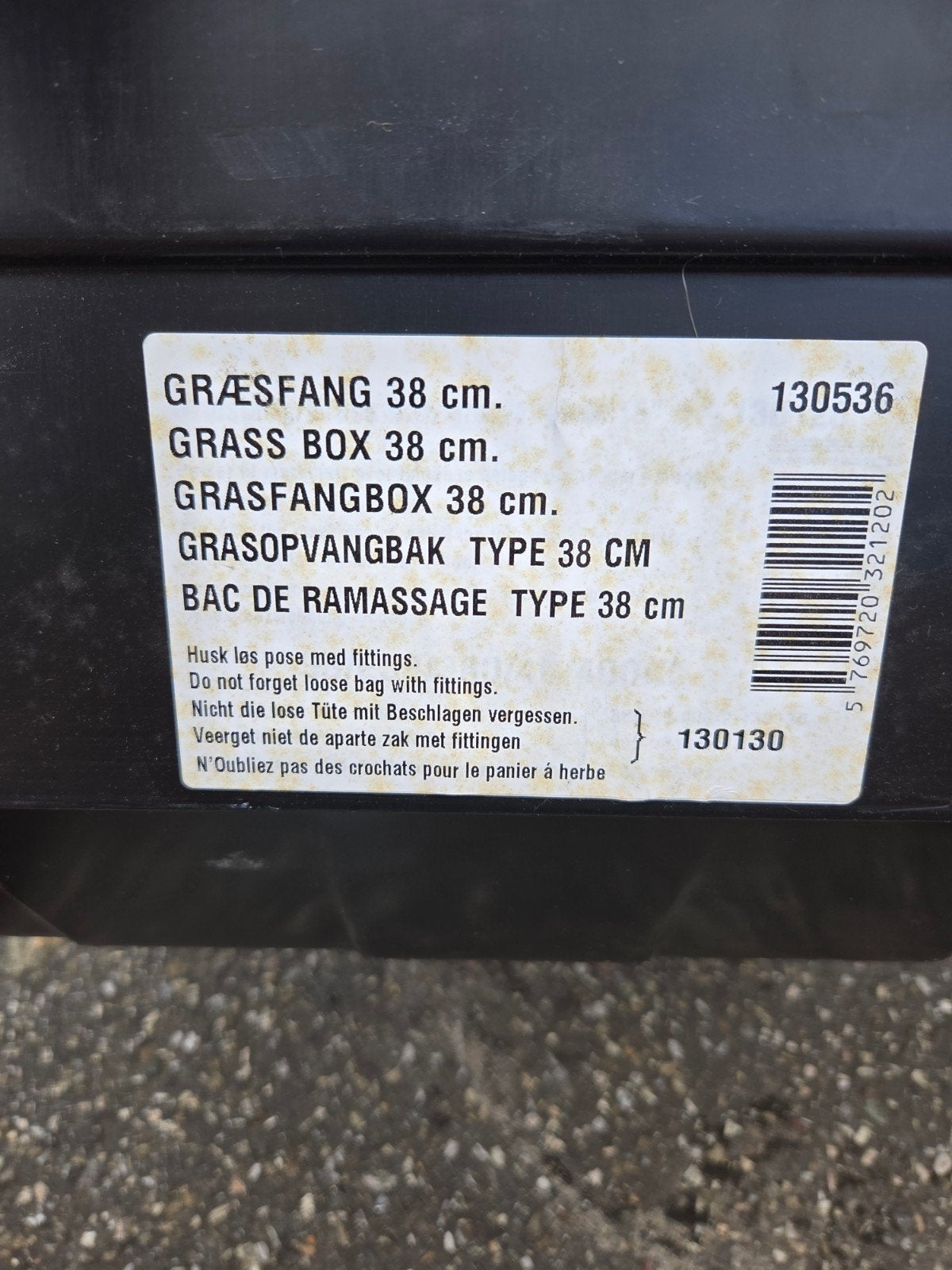 Grasopvangbak 38 cm voor grasmaaier, Tuin en Terras, Grasmaaiers, Ophalen of Verzenden, Nieuw, 30 t/m 39 cm, Opvangbak