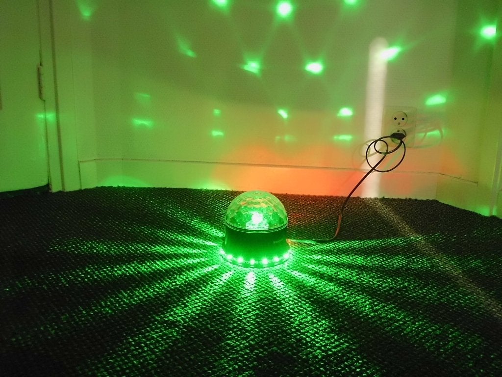 1 x lifegoods LED discobol geen ab meer maar werkt perfect!, Ophalen, Gebruikt, Kunststof, Zwart