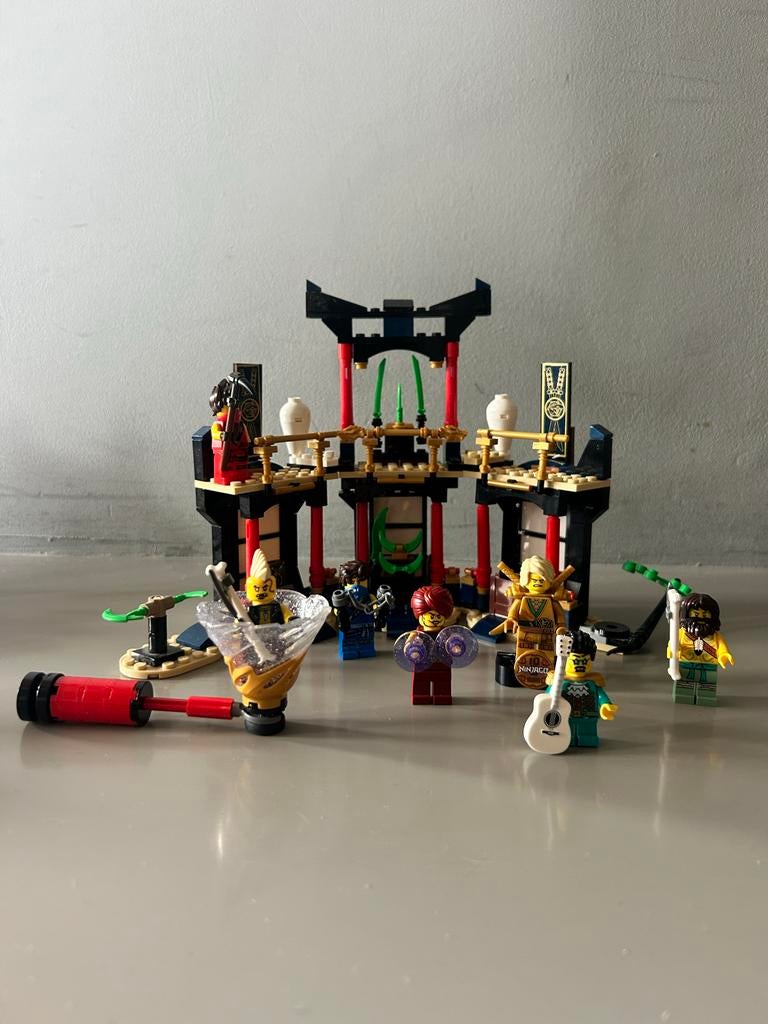 Lego Ninjago 71735 Toernooi der Elementen, Kinderen en Baby's, Speelgoed | Bouwstenen, Zo goed als nieuw, Ophalen of Verzenden