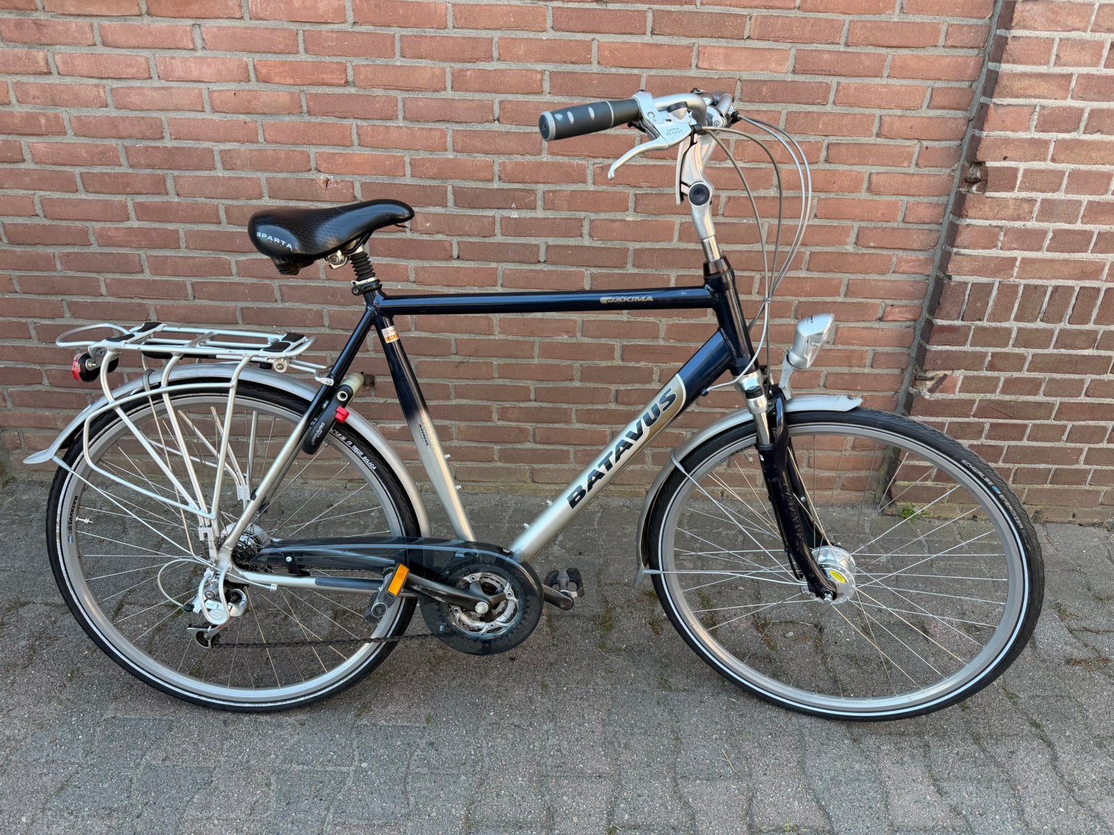 Te koop mooie batavus jakima herenfiets toerfiets fiets, Ophalen, 28 inch, Gebruikt, Vering