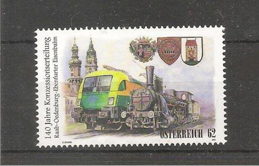 Raab-Oedenburg-Ebenfurter railway, Verzenden, Postfris, Treinen