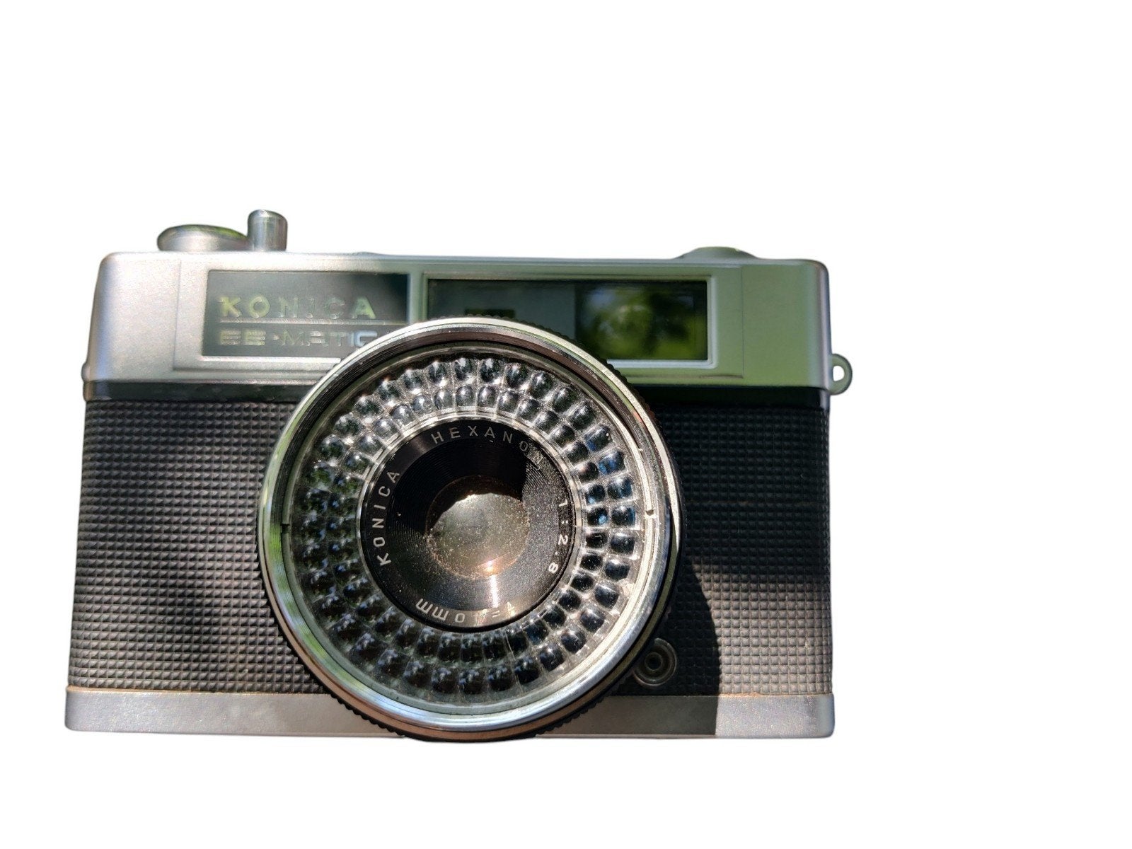 Konica EE-Matic de Luxe rangefinder camera, Ophalen, Compact, Konica