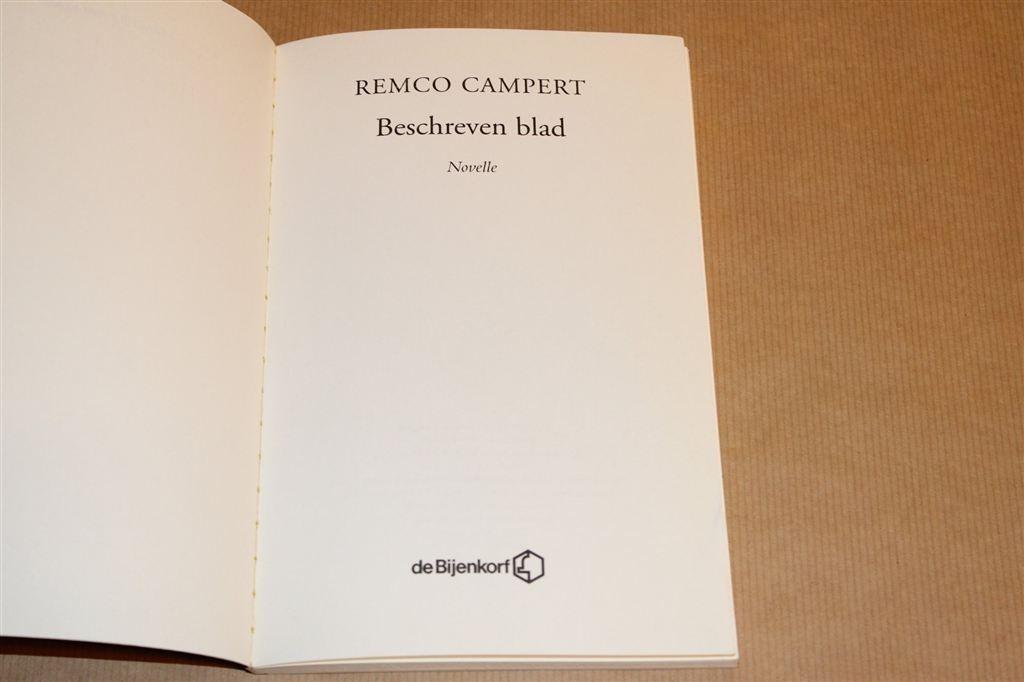 Beschreven Blad — Novelle — Remco Campert, Ophalen of Verzenden, Zo goed als nieuw