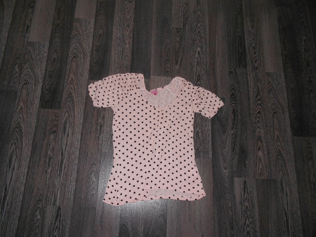 leuk stippeltjes damest-shirt ( maat S ) BASIC EQUIPMENT, Kleding | Dames, Ophalen of Verzenden, Gedragen, Maat 36 (S), Korte mouw