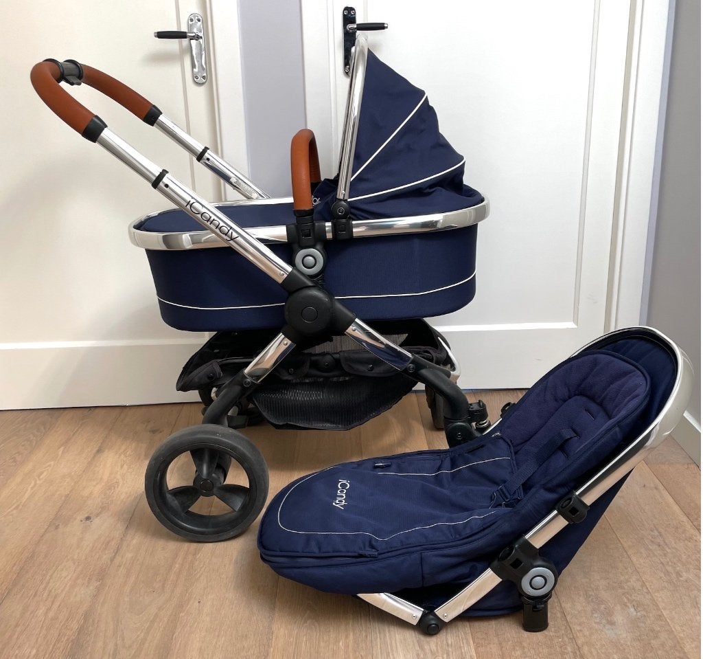 iCandy Peach Kinderwagen, Reiswieg, enz., Kinderen en Baby's, Gebruikt, Combiwagen, Met reiswieg, Ophalen